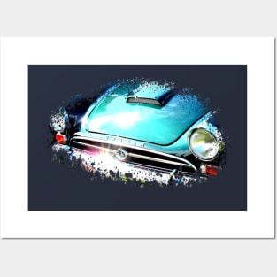 Sunbeam Alpine Tiger 1960s British classic car elements (without badge) Posters and Art